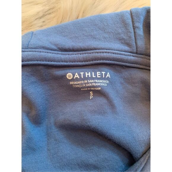 Athleta Sundown Alliance Cottage Blue Hoodie Small - Picture 4 of 5